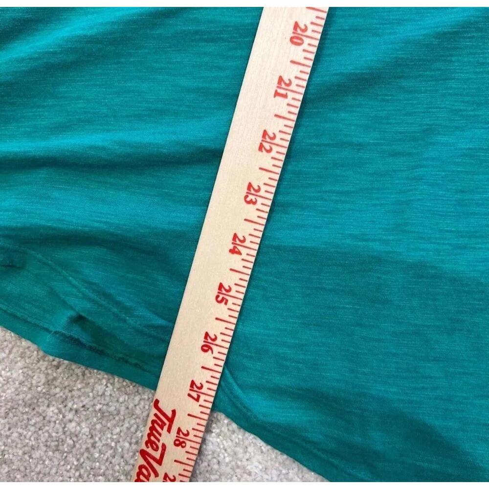 T.La Anthropologie Blouse Green Women's Size XS Short Sleeve - Picture 3 of 11